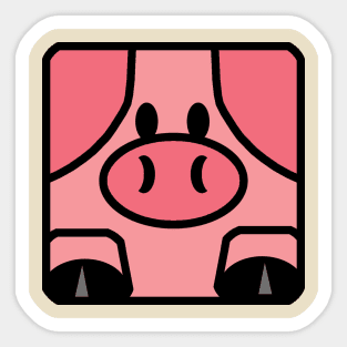 SquarePig - Oink Sticker